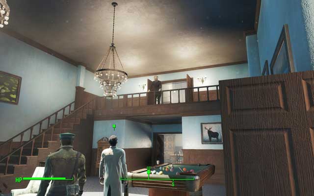 Once you return to Cabots House after freeing Lorenzo, he will already be inside - Fallout 4: The Secret of Cabot House - Side quests in Cabot House - Fallout 4 Game Guide & Walkthrough