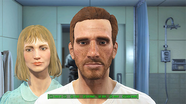 You can choose the gender and the appearance of your future character - Fallout 4: Prologue - Main story - Fallout 4 Game Guide & Walkthrough