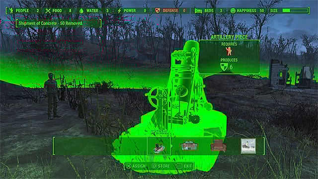 Assign any dweller to man the piece - Fallout 4: With Our Powers Combined - Minor quests for Minutemen faction - Fallout 4 Game Guide & Walkthrough