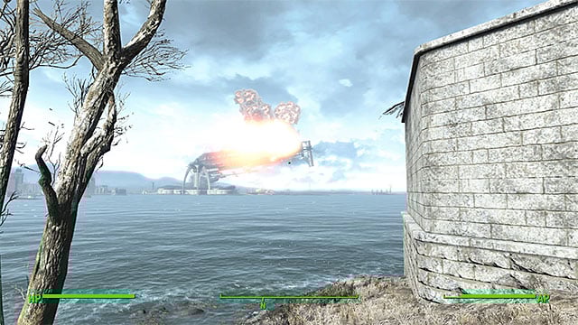 Barrage will destroy the airship of the Brotherhood of Steel - Fallout 4: With Our Powers Combined - Minor quests for Minutemen faction - Fallout 4 Game Guide & Walkthrough