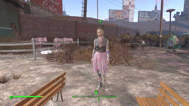 You are most likely to find Scarlett at the back of the town - Fallout 4: Confidence Man - Side quests in Diamond City - Fallout 4 Game Guide & Walkthrough