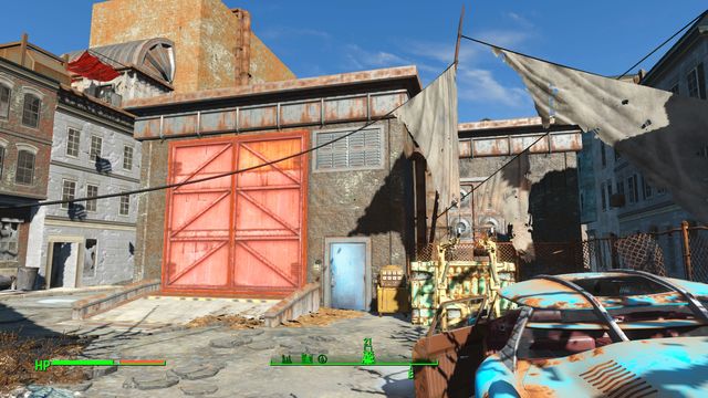 This is the former storage that is currently being inhabited by gunners or synths, depending on your character level - Fallout 4: Hardware Town - Center of Boston - Sector 6 - Fallout 4 Game Guide & Walkthrough
