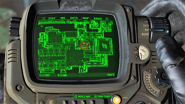 Reaching this secret is not easy, you must get through the whole Vault 75 that is located under the middle school building - Fallout 4: Magazines in Malden - Sector 2 - Magazines - Fallout 4 Game Guide & Walkthrough