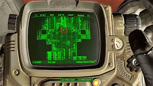 Once you get to the College Square location, you must use the door leading underground - Fallout 4: Magazines in Cambridge - Sector 5 - Magazines - Fallout 4 Game Guide & Walkthrough