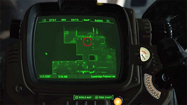 After walking into the building, you can ignore the robot in the reception and go straight to the first floor - Fallout 4: Magazines in Cambridge - Sector 5 - Magazines - Fallout 4 Game Guide & Walkthrough