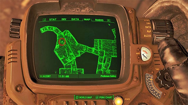 After entering Pickman Gallery, successively get through the rooms and underground tunnels, eliminating all the enemies on your way - Fallout 4: Magazines in Center of Boston - Sector 6 - Magazines - Fallout 4 Game Guide & Walkthrough