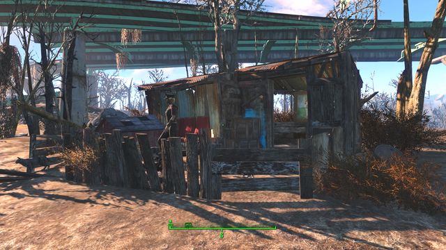 East from the pond you will meet a merchant with some ammunition, weapons and crafting materials - Fallout 4: Walden Pond map - Sanctuary - Sector 1 - Fallout 4 Game Guide & Walkthrough