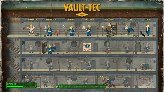 You dont need to distribute the points from the top to the bottom. Nothing stops you from setting the first ability on level 8. - Fallout 4: S.P.E.C.I.A.L. - Basics - Fallout 4 Game Guide & Walkthrough