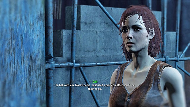 Cait is a female warrior that earns her living by participating in cage fights - Fallout 4: All companions - Basics - Fallout 4 Game Guide & Walkthrough