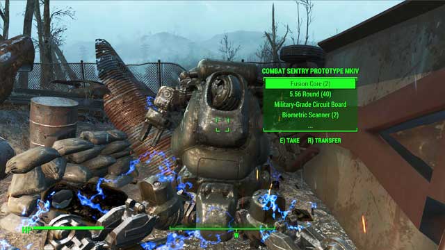 Open the holotape of the combat scout prototype - Fallout 4: Where to find core fusions at the beginning of the game? - Power Armor - Fallout 4 Game Guide & Walkthrough