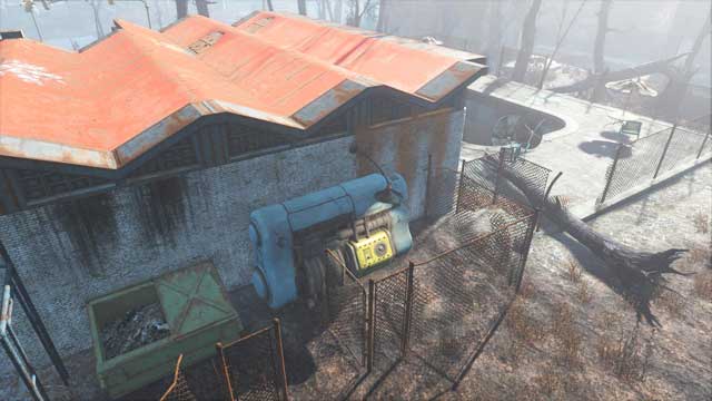 The core is in the generator behind the motel - Fallout 4: Where to find core fusions at the beginning of the game? - Power Armor - Fallout 4 Game Guide & Walkthrough
