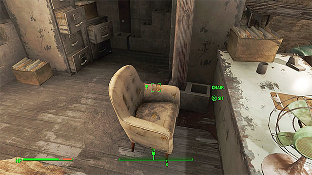Sit in the chair before you start talking to Valentine - Fallout 4: Getting A Clue - Main story - Fallout 4 Game Guide & Walkthrough