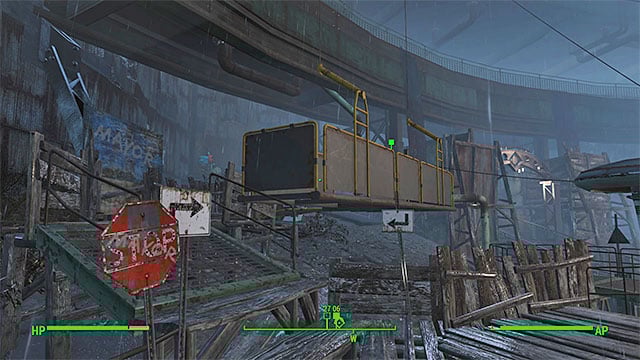 The elevator going to the Mayors office - Fallout 4: Getting A Clue - Main story - Fallout 4 Game Guide & Walkthrough