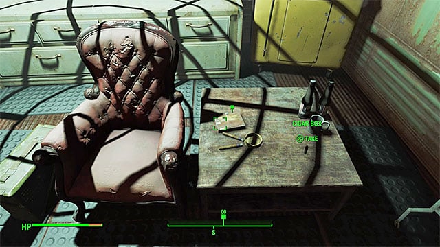 Youll find cigars by the chair - Fallout 4: Getting A Clue - Main story - Fallout 4 Game Guide & Walkthrough