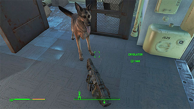 Dogmeat will bring you the weapon - Fallout 4: How to unlock the legendary Cryolator weapon early in the game? - FAQ - Fallout 4 Game Guide & Walkthrough
