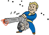 Heavy Gunner - Thanks to practice and conditioning, heavy guns do 20% more damage - Fallout 4: Strength Perk - Perks - Fallout 4 Game Guide & Walkthrough