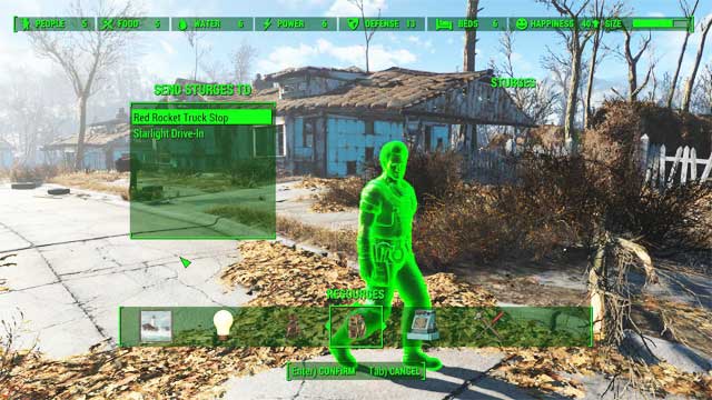 If there is at least one free settler among the inhabitants of the settlement, you will be able to activate a supply route - Fallout 4: Settlement management - Creating settlements - Fallout 4 Game Guide & Walkthrough