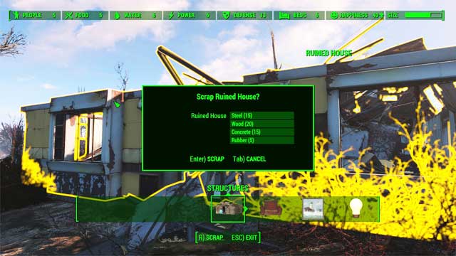 IMPORTANT Resources created by processing (called junk in the game) are stocked in workshop available in that location - Fallout 4: Basics of crafting - Creating settlements - Fallout 4 Game Guide & Walkthrough