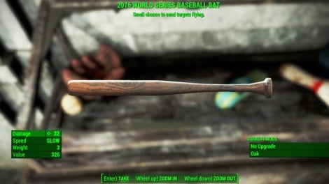 Type: Baseball bat - Fallout 4: Melee weapons - Unique weapons - Fallout 4 Game Guide & Walkthrough