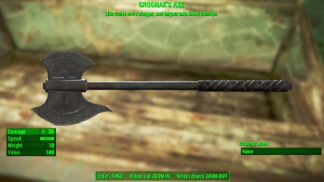Type: Axe - Fallout 4: Melee weapons - Unique weapons - Fallout 4 Game Guide & Walkthrough