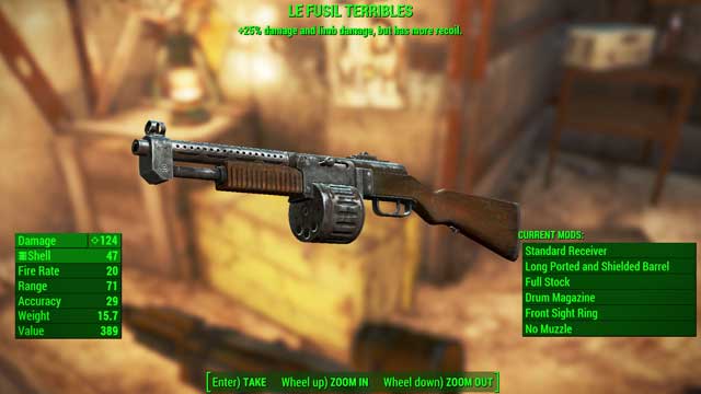 Type: Combat shotgun - Fallout 4: Guns - light - Unique weapons - Fallout 4 Game Guide & Walkthrough