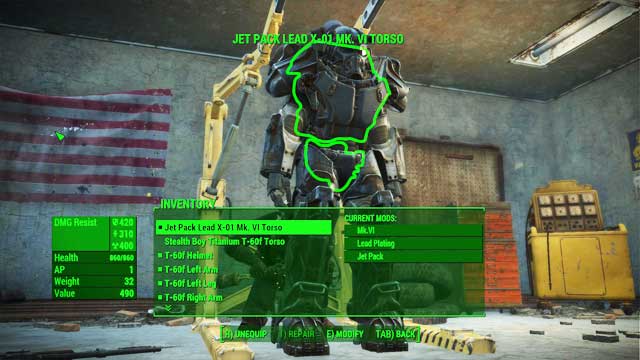 From that menu you can - Fallout 4: Power Armor Crafting - Power Armor - Fallout 4 Game Guide & Walkthrough