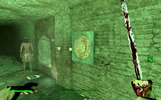 There, at the last wall you will notice a symbol on the wall - Fallout 4: The Molecular Level - beginning of the quest - Main story - Fallout 4 Game Guide & Walkthrough