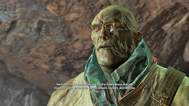 Meet again with Virgil - Fallout 4: The Molecular Level - beginning of the quest - Main story - Fallout 4 Game Guide & Walkthrough