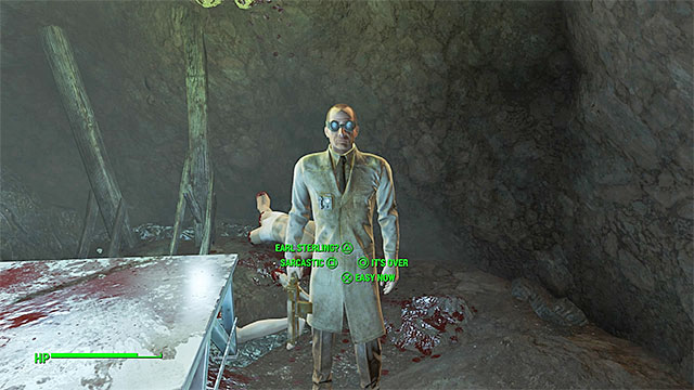 No matter how you behave, Doctor Crocker will not survive this encounter - Fallout 4: The Disappearing Act - Nick Valentine - Minor quests for Institute faction - Fallout 4 Game Guide & Walkthrough