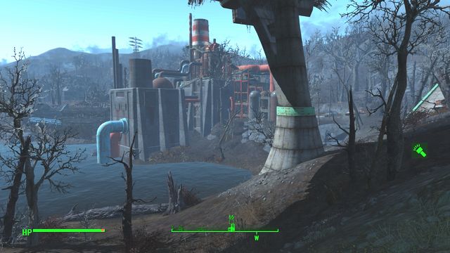 An abandoned facility that consists of few annexes outside and a large area inside the complex - Fallout 4: Poseidon Energy (The Glowing Sea) - The Glowing Sea - Sector 8 - Fallout 4 Game Guide & Walkthrough