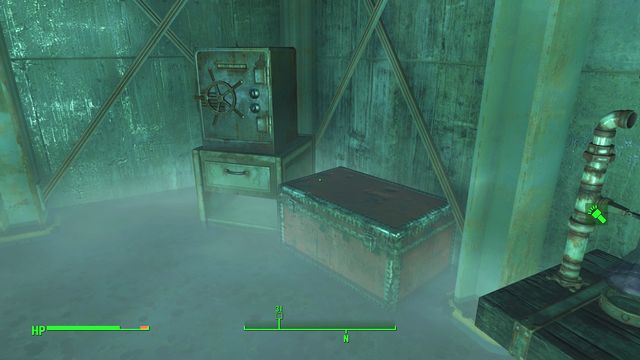 Just after entering the building in the room on the right side you will find a terminal that open the door leading to the southeastern part of the complex - Fallout 4: Poseidon Energy (The Glowing Sea) - The Glowing Sea - Sector 8 - Fallout 4 Game Guide & Walkthrough