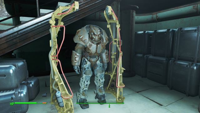 At the bottom of the complex you will find X-01 power armor - Fallout 4: Federal Surveillance Center K-21B - The Glowing Sea - Sector 8 - Fallout 4 Game Guide & Walkthrough