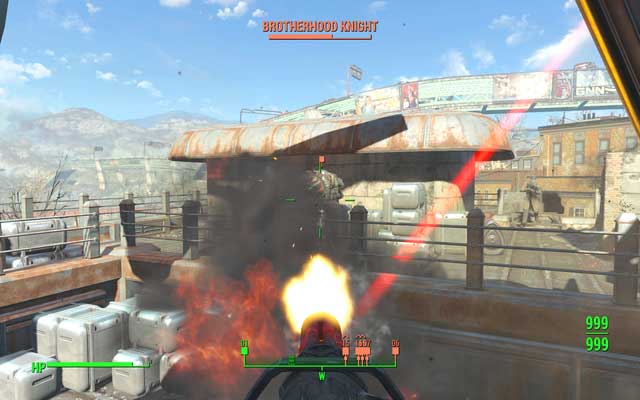 Quickly sit behind the cannon of the transporter, this will allow you to easily get rid of the Brotherhood - Fallout 4: Precipice of War - Major Quests for Railroad faction - Fallout 4 Game Guide & Walkthrough