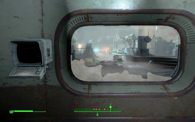 You can activate the drone on the lower floor, it will help you in eliminating synths - Fallout 4: The Nuclear Option (the Railroad ending) - Major Quests for Railroad faction - Fallout 4 Game Guide & Walkthrough