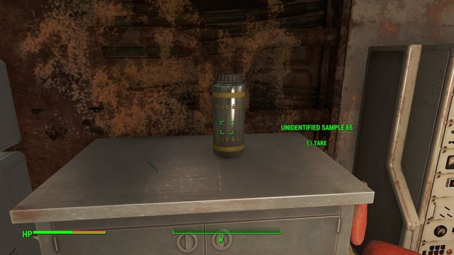 To complete the experiment, you require only two such containers, but it is better to collect them all, lest you confuse the numbers. - Fallout 4: Cambridge Polymer Labs quest - Side quests in other locations - Fallout 4 Game Guide & Walkthrough