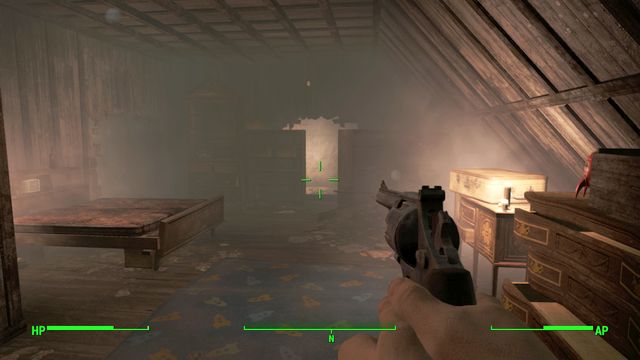 The hole on the highest floor that will allow you to reach the basement - Fallout 4: Pickmans Gift (Pickman Gallery) - Side quests in other locations - Fallout 4 Game Guide & Walkthrough