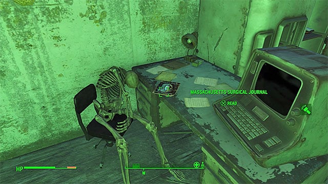 Get to the higher floor of the ruined clinic building - Fallout 4: Magazines in Fort Hagen - Sector 4 - Magazines - Fallout 4 Game Guide & Walkthrough