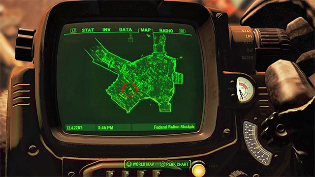 Eliminate raiders and guard dogs and take the door to the Federal Rations Stockpile - Fallout 4: Magazines in Fort Hagen - Sector 4 - Magazines - Fallout 4 Game Guide & Walkthrough