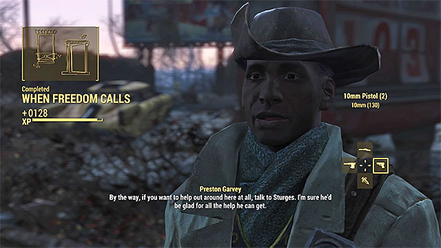 Meet with Preston Garvey in the Sanctuary - Fallout 4: When Freedom Calls - Main story - Fallout 4 Game Guide & Walkthrough