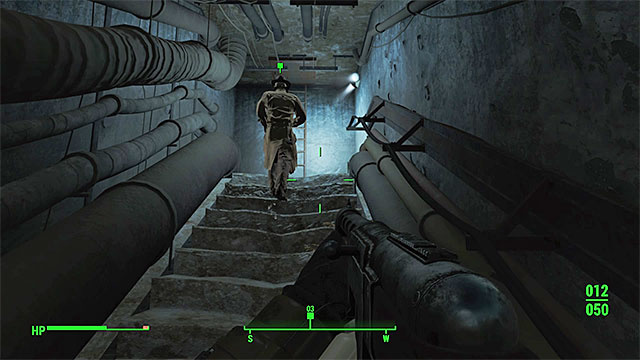The hatch will allow you to leave the metro tunnels - Fallout 4: Unlikely Valentine - Main story - Fallout 4 Game Guide & Walkthrough