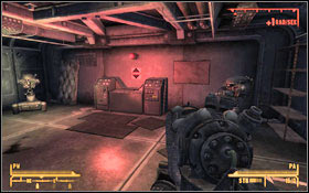 If you've decided to destroy the army, you have to eliminate three reactors (M9A:3) #1, but if you want to upgrade Securitrons, you must go upstairs where you can find a terminal which you can use to upgrade the army (M9A:4) #2 - Render Unto Caesar - p. 1 - Caesars Legion - Fallout: New Vegas - Game Guide and Walkthrough