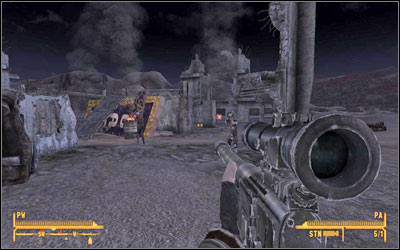 There are two ways to deal with this particular Fiend - Three-Card Bounty - Side quests - Fallout: New Vegas - Game Guide and Walkthrough