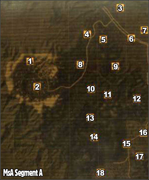 1 - Segment A - World map - Fallout: New Vegas - Game Guide and Walkthrough