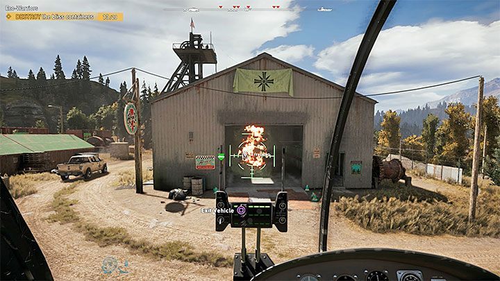 Head to Ghost Cat Mine and destroy 20 Bliss containers - Eco-Warriors in Far Cry 5 - Henbane River - Far Cry 5 Game Guide