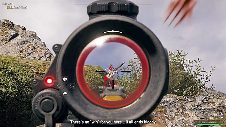 Get close enough to Jacob to be able to shoot him with one of the rifles - How to defeat Jacob Seed (The boss fight) in Far Cry 5? - FAQ - Far Cry 5 Game Guide