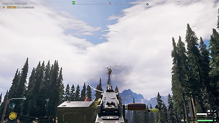 Head to the crossroad marked on the map - Make Hope Great Again in Whitetail Mountains - Whitetail Mountains - Far Cry 5 Game Guide