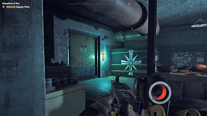 You have to go through the bunker and keep eliminating all encountered cultists - Casualties of War in Whitetail Mountains - Whitetail Mountains - Far Cry 5 Game Guide