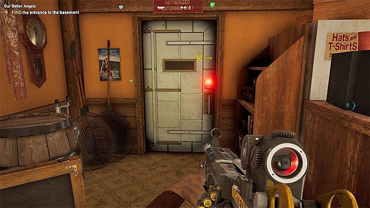 One of the people at the former outpost will tell you about the angels (people under the influence of Bliss) who are in the basement of the shop - Side Quests in Henbane River Region - Henbane River - Far Cry 5 Game Guide