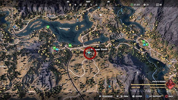 This is one of the prepper stashes available in Henbane River region - Cult locations and Prepper stashes in Henbane river - Henbane River - Far Cry 5 Game Guide