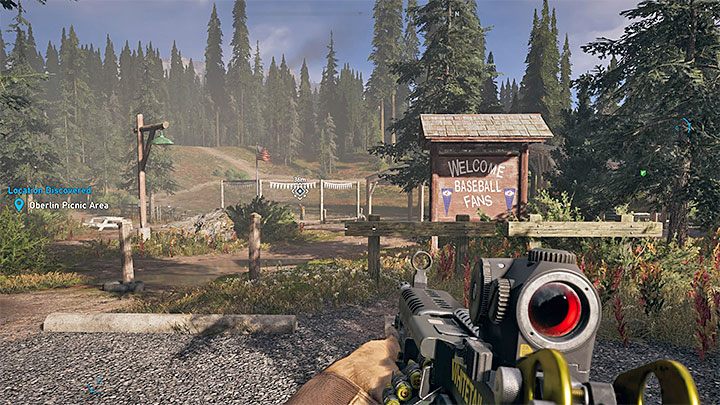 Oberlin Picnic Area is located in the south part of Whitetail Mountains near the huge water body (north-west from Josephs island) - Side quests in Whitetail Mountains - Whitetail Mountains - Far Cry 5 Game Guide